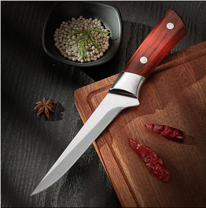 Cuchillo Parrillero SteelPro 15” – Acero Inoxidable Profesional con Funda de ecoCuero