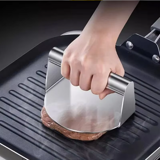 Prensa Para Carne Smash Burguer De Acero Inoxidable