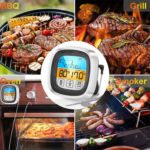 Termómetro Digital Con Pantalla Tactil Para Parrilla