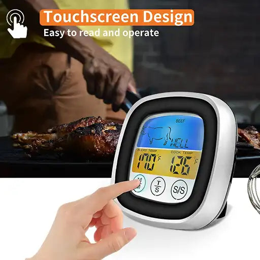 Termómetro Digital Con Pantalla Tactil Para Parrilla