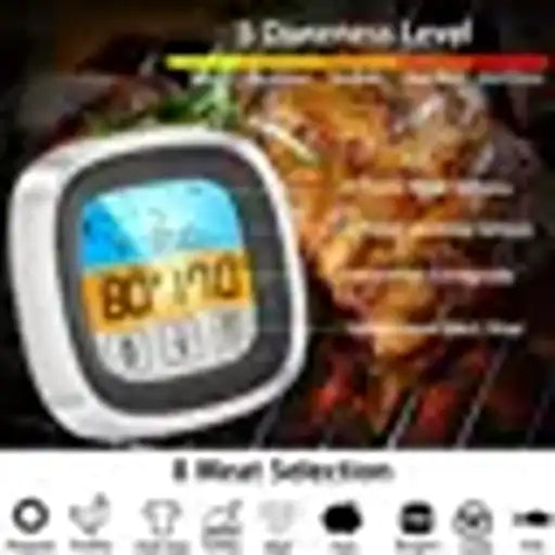 Termómetro Digital Con Pantalla Tactil Para Parrilla